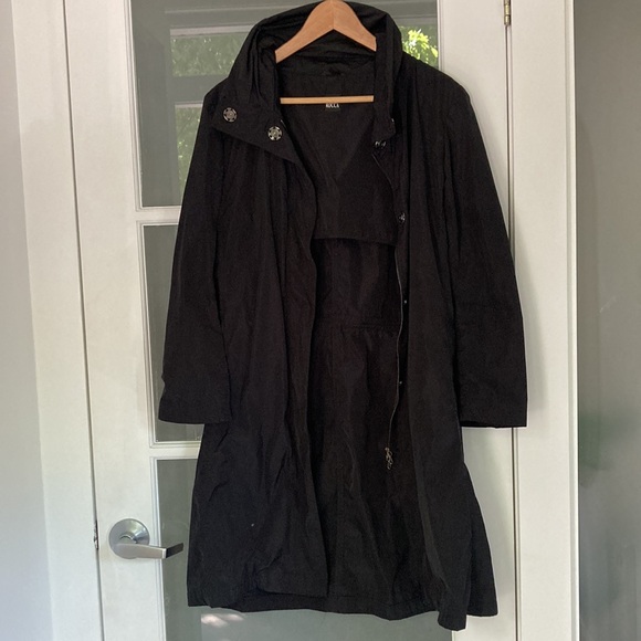 CINZIA ROCCA long black jacket size 8 *as is - Picture 5 of 13